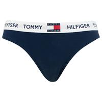 Tommy Hilfiger Women's Original Cotton Thong - Navy Blazer - S