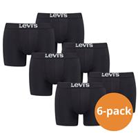 Levis Levi's Boxershorts Heren 6-pack Solid Jet Black