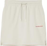 Calvin Klein Jeans Women's Two Tone Monogram Skirt - Eggshell - L