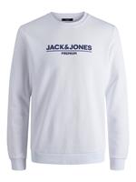 jack&jones Jack & Jones Männer Pullover Branding Crew Neck in weiß