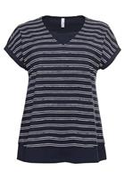 Sheego T-Shirt in Lagenlook, aus reiner Baumwolle
