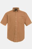 JP1880 linnen overhemd, grote maten, , heren, bruin, 