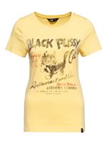 Rockabilly Clothing T-Shirt She Black Pussy Cat