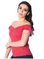 Rockabilly Clothing Watermelon Top Red