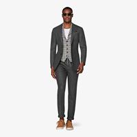 SuitSupply Ames Hose Grau Mit Kordelzug