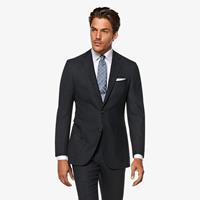 SuitSupply Havana Sakko Navy Mit Birdseye-muster