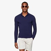 SuitSupply Polo Navy Langarm