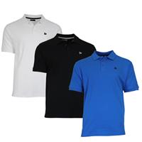 Donnay Donnay Heren - 3-Pack - Polo shirt Noah - Wit / Zwart / Cobaltblauw