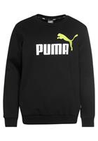 Puma Puma essentials+ 2 col big logo crew sweater zwart/geel kinderen kinderen
