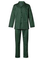 Gentlemen katoenen heren pyjama - 94.29 - Groen