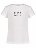 Frankie & Friends Shirt Korte Mouw  - Off White - Polyester/viscose/elasthan