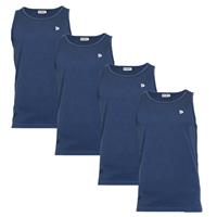 Donnay Donnay Heren - 4-Pack - Singlet James - Donkerblauw