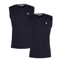 Donnay Donnay Heren - 2-Pack - Mouwloos T-shirt Stan - Donkerblauw