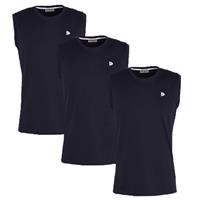 Donnay Donnay Heren - 3-Pack - Mouwloos T-shirt Stan - Donkerblauw