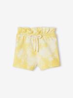VERTBAUDET Korte broek voor baby's met tie and dye effect van molton geel