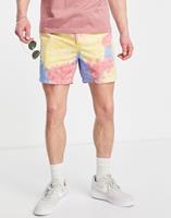 Polo Ralph Lauren Prepster - Short van co-ord set van seersucker met iconisch logo en tie-dye in multi-Veelkleurig