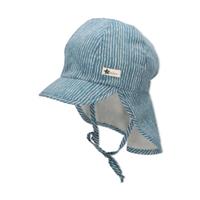 Sterntaler Peaked Cap met nekbeschermer Gestreept Medium Blauw