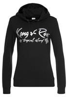 Kangaroos Kapuzensweatshirt Mit Stickerei und Blumendruck