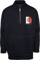 Tommy Hilfiger Big and Tall Sweater Zipper Navy