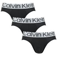 Calvin Klein 3P herenslips microfiber reconsidered steel Zwart