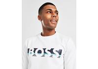 BOSS Salbo Large Logo Crew Sweatshirt, Wit