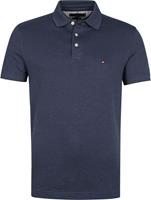 Tommy Hilfiger Poloshirt Mouline Donkerblauw