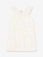 PETIT BATEAU Nachthemd met korte mouwen zonneschijn  wit met print