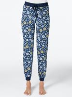 Pyjama-Broek in donkerblauw geprint van wäschepur