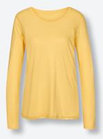 Pyjama-Shirt in geel van wäschepur
