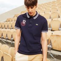 Lacoste Herren  Sport French Open Edition Piqué Polo Shirt - Navy Blau / Weiß / Rot 