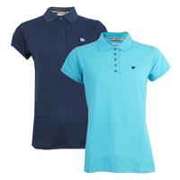 Donnay Donnay Dames - 2-Pack - Polo Shirt Lisa - Donkerblauw & Oceaan Blauw