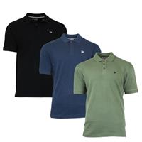 Donnay Donnay Heren - 3-Pack - Polo shirt Noah - Zwart / Navy / Legergroen