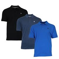 Donnay Donnay Heren - 3-Pack - Polo shirt Noah - Zwart / Navy / Cobaltblauw