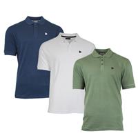 Donnay Donnay Heren - 3-Pack - Polo shirt Noah - Navy / Wit / Legergroen