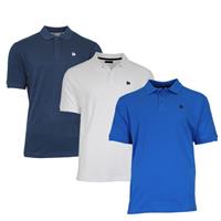 Donnay Donnay Heren - 3-Pack - Polo shirt Noah - Navy / Wit / Cobaltblauw