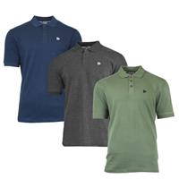 Donnay Donnay Heren - 3-Pack - Polo shirt Noah - Navy / Donkergrijs / Legergroen