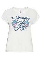 Sheego by Joe Browns T-Shirt mit Blumendruck und Statement-Print