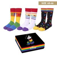 Socken Disney Pride Bunt (3 uds) (Storlek: 40-46)