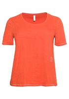 Sheego T-Shirt mit silberfarbenen Ziernähten