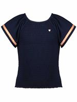 NoNo Shirt Korte Mouw  - Donkerblauw - Katoen/elasthan