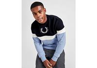 Fred Perry Laurel Wreath Colour Block Sweatshirt, Blauw