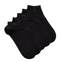 BOSS 5 Pack Ankle Socks, Zwart