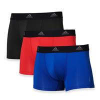 Adidas boxershorts active flex microfiber 3-pack blauw-rood-zwart