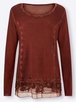 Shirt in roodbruin van Linea Tesini