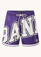 Clan de Banlieue Bowling straight fit korte broek met logoprint