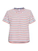 Sheego T-Shirt » Shirt« mit garngefärbten Ringeln und verlängertem Rücken