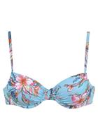 LASCANA Bügel-Bikini-Top "Malia", mit tropischem Print