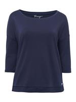 Sheego Sweatshirt » Sweatshirt« mit 3/4-Arm und Rundhalsausschnitt