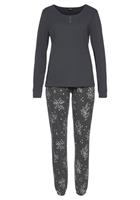 Vivance Dreams Pyjama met hortensia-motief (2-delig, 1 stuk)