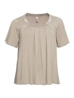 Sheego T-Shirt » Shirt« in A-Linie mit dekorativer Blende